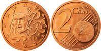 Frankreich 2 Euro Cent STGL, Copper Plated Steel, KM:1283 -