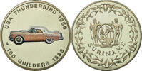 Suriname 100 Guilder Münze, Surinam, STGL, Copper-nickel, KM:46 -