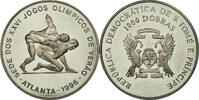 São Tomé and Príncipe 1000 Dobras Münze, SAINT THOMAS & PRINCE ISLAND, UNZ, Copper-nickel -