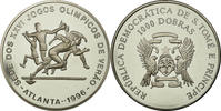 SAINT THOMAS & PRINCE ISLAND 1000 Dobras Münze, UNZ, Copper-nickel -