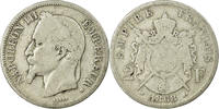 Frankreich 2 Francs Münze, Napoleon III, Napoléon III, Strasbourg -