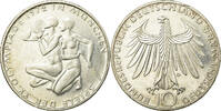 Bundesrepublik Deutschland 10 Mark Münze, Munich, VZ, Silber, KM:132 -