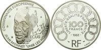 Frankreich 100 Francs-15 Ecus Münze, Paris, STGL, Silber, KM:1012 -