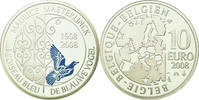 Belgien 10 Euro STGL, Silber, KM:266 -