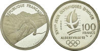 Frankreich 100 Francs Münze, VZ+, Silber, KM:971, Gadoury:C1 -