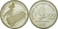 Frankreich 100 Francs Münze, SS, Silber, KM:981, Gadoury:C9 -