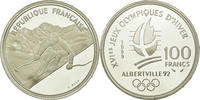 Frankreich 100 Francs Münze, STGL, Silber, KM:971, Gadoury:C1 -