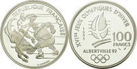 Frankreich 100 Francs Münze, Hockey, STGL, Silber, KM:993 -