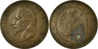 Frankreich 2 Centimes Münze, Napoleon III, Napoléon III, Bordeaux, S+ -