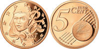 Frankreich 5 Euro Cent BE, STGL, Copper Plated Steel, KM:1284 -
