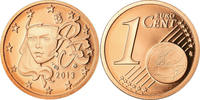 Frankreich Euro Cent BE, STGL, Copper Plated Steel, KM:1282 -