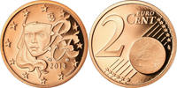 Frankreich 2 Euro Cent BE, STGL, Copper Plated Steel, KM:1283 -