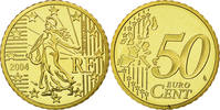 Frankreich 50 Euro Cent STGL, Messing, KM:1287 -