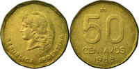 Argentinien 50 Centavos Münze, SS, Messing, KM:99 -