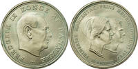 Dänemark 10 Kroner Münze, Frederik IX, Copenhagen, SS, Silber, KM:856 -