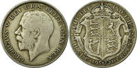 Großbritannien 1/2 Crown Münze, George V, S, Silber, KM:818.1a -