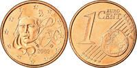 Frankreich Euro Cent STGL, Copper Plated Steel, KM:1282 -