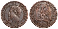 Frankreich Centime Münze, Napoleon III, Napoléon III, Bordeaux, SS -