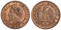 Frankreich Centime Münze, Napoleon III, Napoléon III, Paris, VZ -