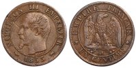 Frankreich Centime Münze, Napoleon III, Napoléon III, Lyon, SS+ -