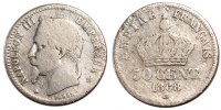 Frankreich 50 Centimes Münze, Napoleon III, Napoléon III, Strasbourg -