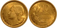 Frankreich 10 Francs Münze, Guiraud, Beaumont le Roger, VZ+ -