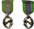 Frankreich Medaille Encouragement Public, Very Good Quality, Silvered bronze -