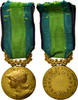Frankreich Medaille Bien Public, Very Good Quality, Landowski, Gilt Bronze, 32 -