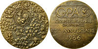 Frankreich Medaille 1986 Groupe des Populaires dAssurances, Berechel, VZ