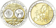 Estonia Medaille Euro, Europa, STGL, Silber -