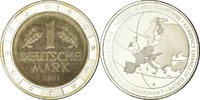 Deutschland Medaille Monnaies européennes, 1 Deutschemark, STGL, Silber -