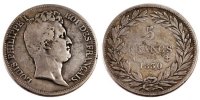 Frankreich 5 Francs Münze, Louis-Philippe, Paris, S, Silber, KM:736.1 -
