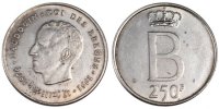 Belgien 250 Francs, 250 Frank Münze, SS, Silber -