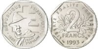 Frankreich 2 Francs Münze, VZ+, Nickel, Gadoury:548 -