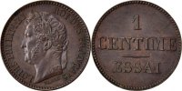 Frankreich 1 Centime Münze, VZ, Bronze, Gadoury:80 -