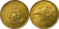 Vanuatu 5 Vatu Münze, British Royal Mint, SS, Nickel-brass, KM:5 -