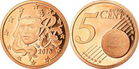 Frankreich 5 Euro Cent BE, STGL, Copper Plated Steel, KM:1284 -