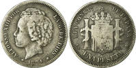 Spanien Peseta Münze, Alfonso XIII, Madrid, S, Silber, KM:702 -