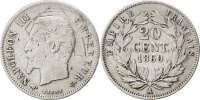 Frankreich 20 Centimes Münze, Napoleon III, Napoléon III, Paris, S+ -