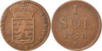 Luxemburg Sol Münze, Leopold II, G, SS, Kupfer, KM:15 -