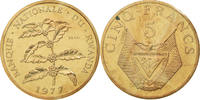 Ruanda 5 Francs Münze, ESSAI, STGL, Bronze, KM:E5 -