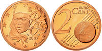 Frankreich 2 Euro Cent BE, STGL, Copper Plated Steel, KM:1283 -