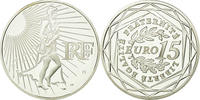 Frankreich 15 Euro BE, STGL, Silber, KM:1535 -