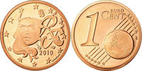 Frankreich Euro Cent BE, STGL, Copper Plated Steel, KM:1282 -