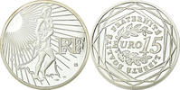 Frankreich 15 Euro BE, STGL, Silber, KM:1535 -