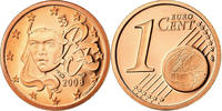 Frankreich Euro Cent BE, STGL, Copper Plated Steel, KM:1282 -