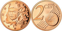 Frankreich 2 Euro Cent BE, STGL, Copper Plated Steel, KM:1283 -