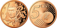 Frankreich 5 Euro Cent BE, STGL, Copper Plated Steel, KM:1284 -
