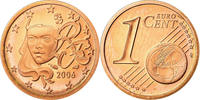 Frankreich Euro Cent BE, STGL, Copper Plated Steel, KM:1282 -