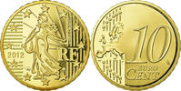 Frankreich 10 Euro Cent BE, STGL, Messing, KM:1410 -